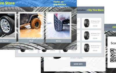 Free Kiosk Template Product Advisor Tire Shop Example