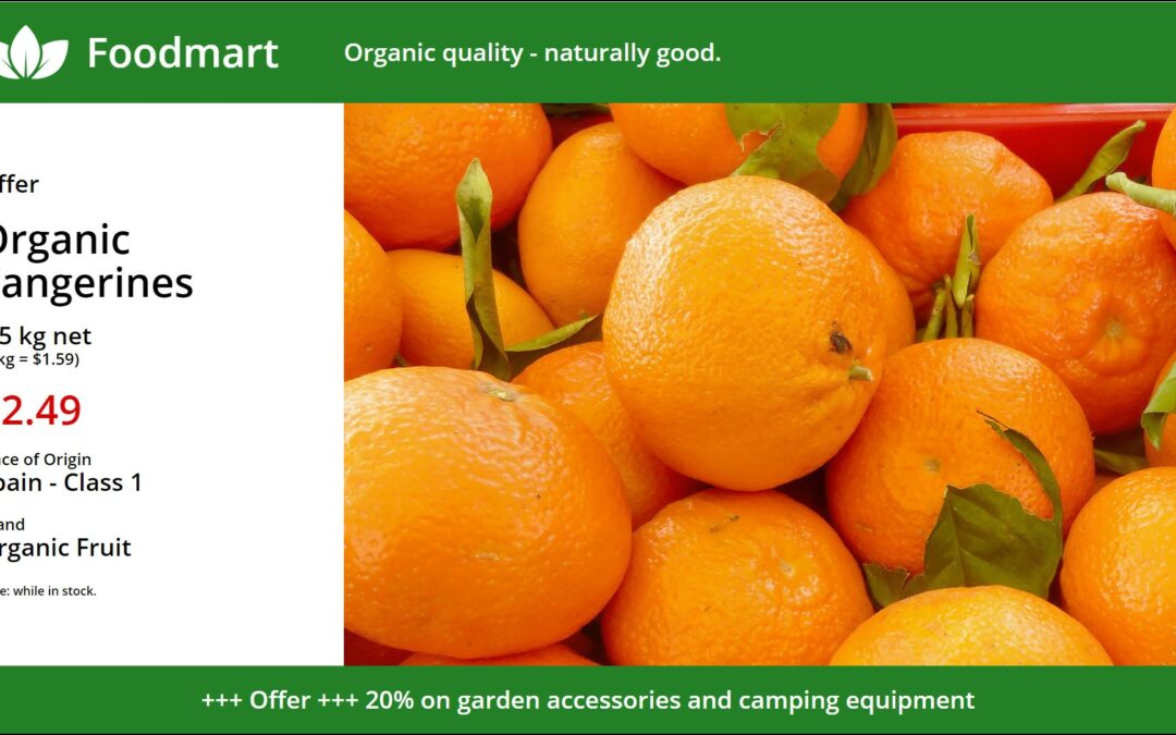 Digital Advertising Board Free Template Oranges