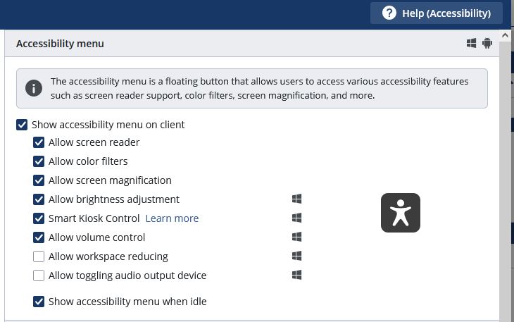 Accessibility Options