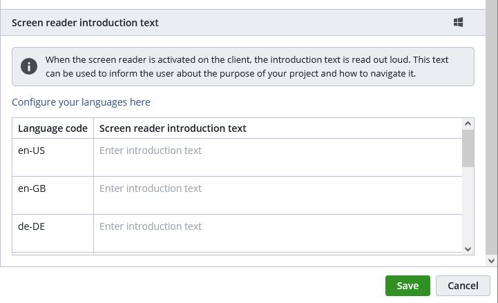 accessibility options
