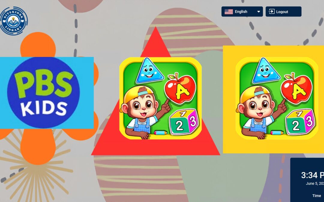 Kids Games Kiosk for Museum, Library or Lobby Template