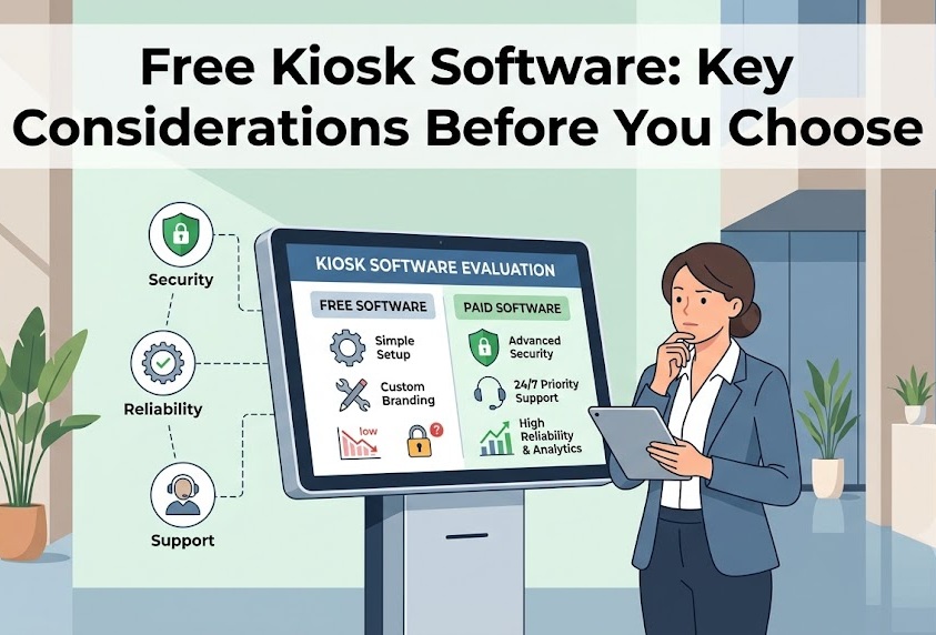 Free Kiosk Software Considerations Illustration